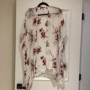 Gentle Fawn Floral Shawl